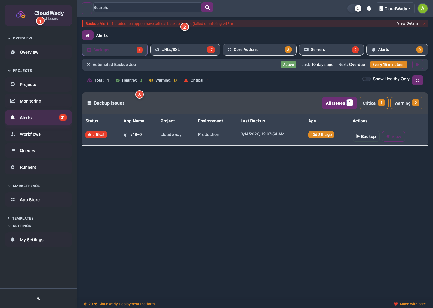 Core Addons Updates
